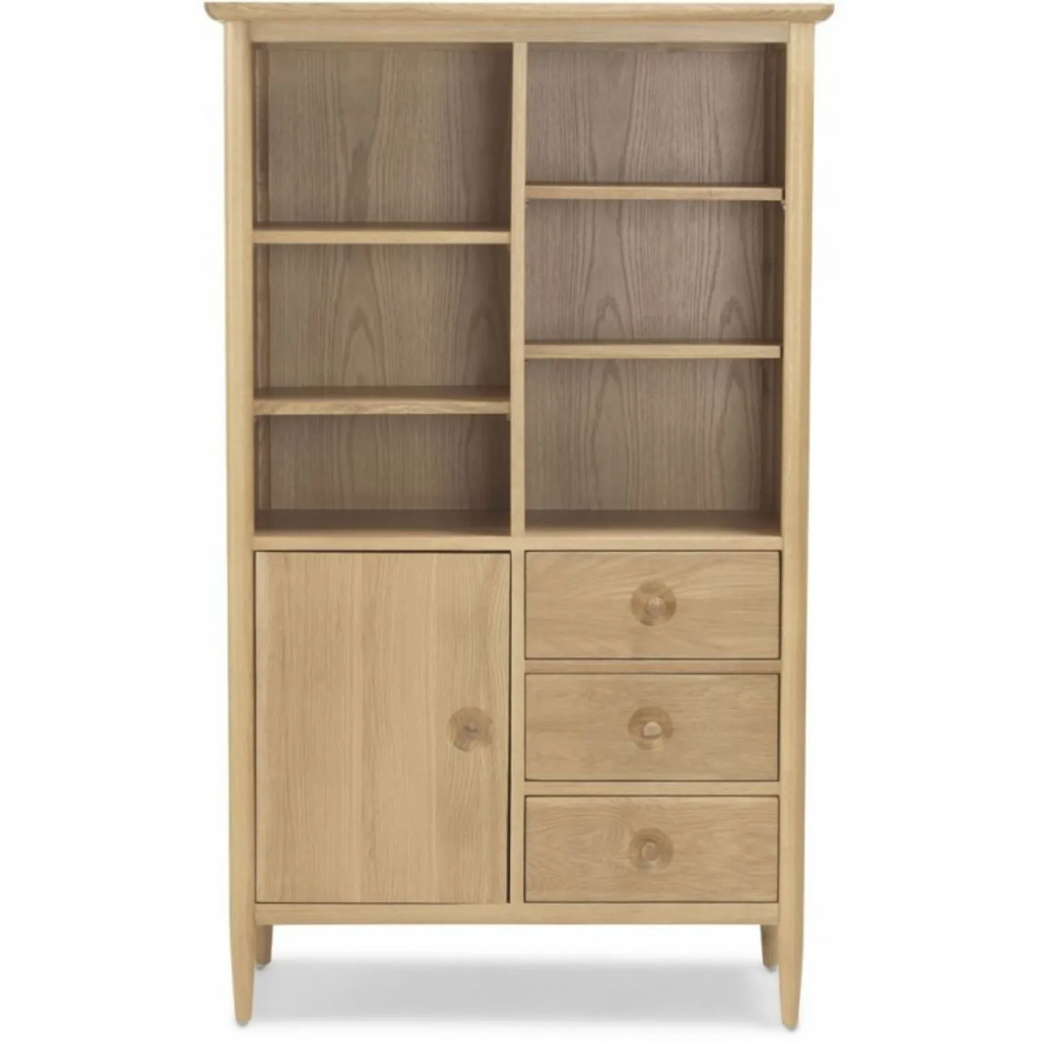 Natural Oak Display Cabinet