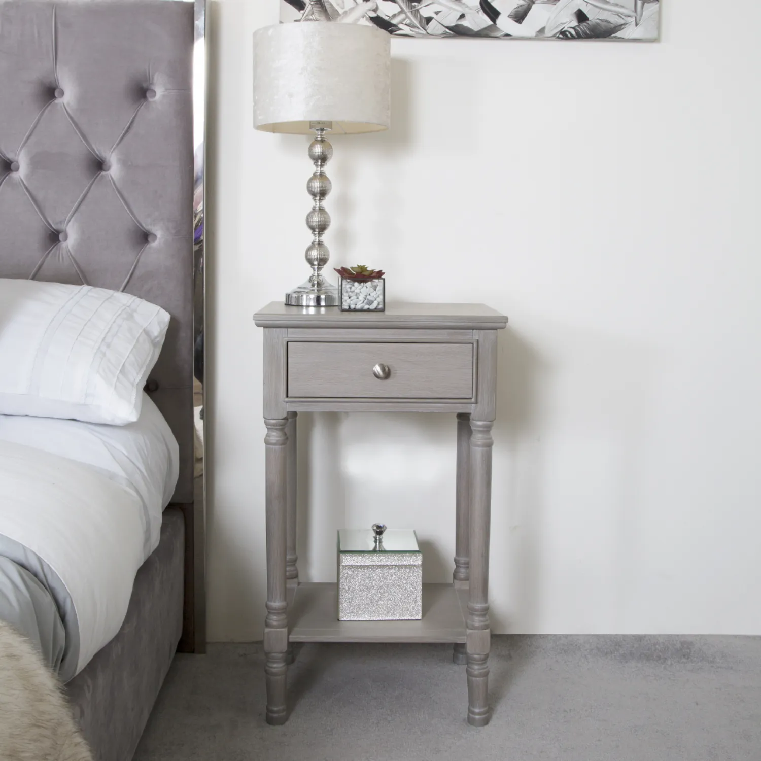 Taupe End Table