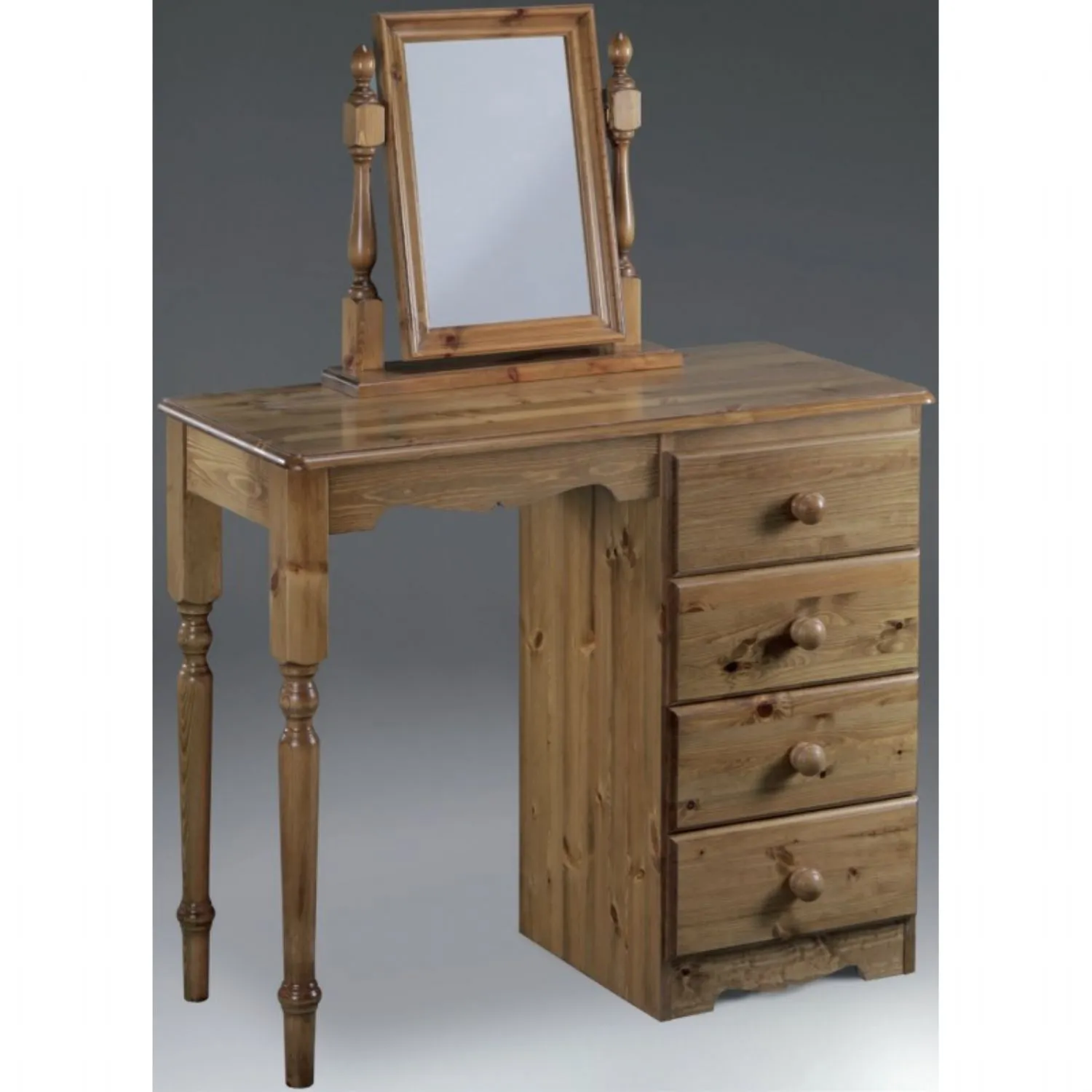 Solid Pine and Painted Single Dressing Table