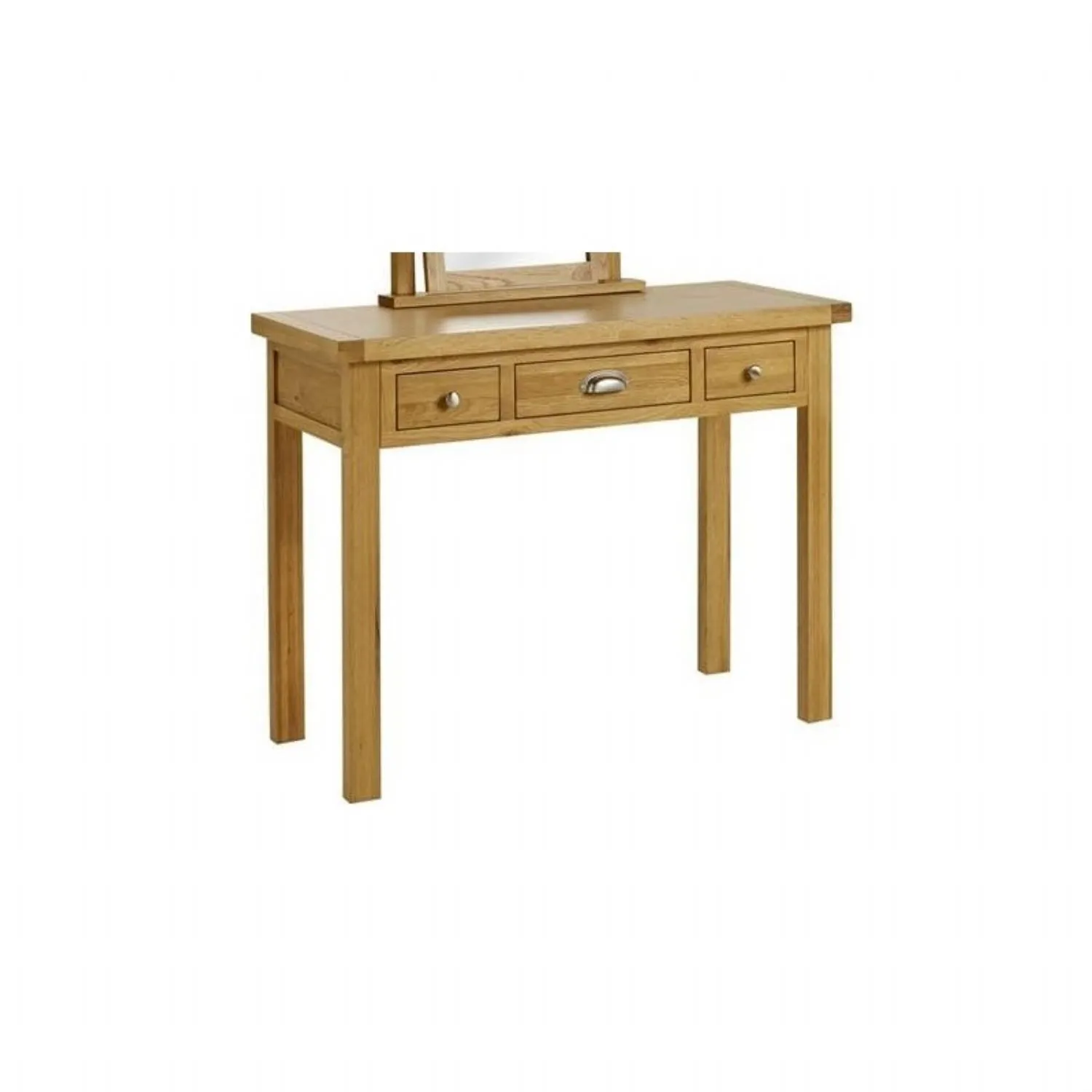 Woburn Oak 3 Drawer Dressing Table with Optional Stool